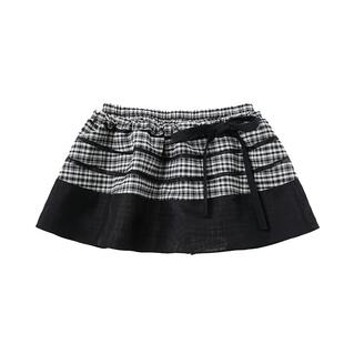 【MARCHEN】蕾虎设计感气质高级系列秋冬格纹短裙半身裙女