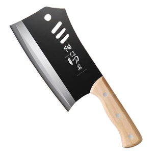中式锻打高碳钢快斩切两用刀家用斩骨刀锋利切菜刀厨房厨师专用刀