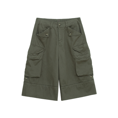 荒荒家ins风洗水工装中裤