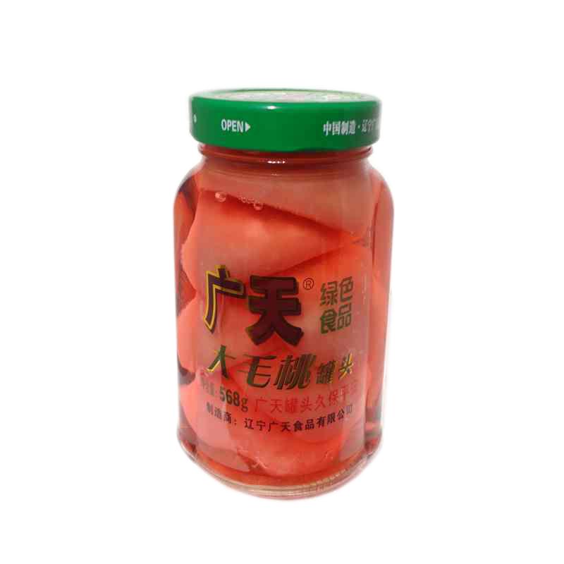 丹东特产孤山大毛桃罐头蜜桃广天新鲜桃烘焙食材水果酸甜口味黑沟