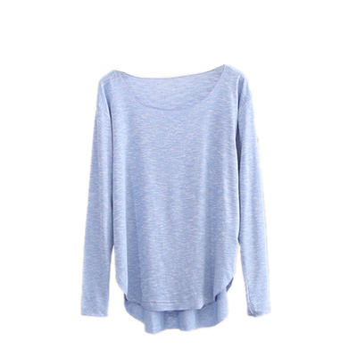 长袖T恤竹节棉打底衫纯棉上衣