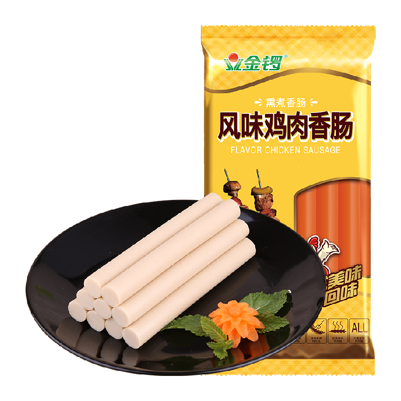 金锣火腿肠风味鸡肉香肠方便即食香肠烧烤肠配方便面