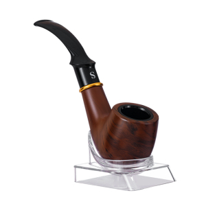 净伞烟斗男士过滤烟嘴旱烟袋锅烟丝烟草全套便携高档老式石楠木纹