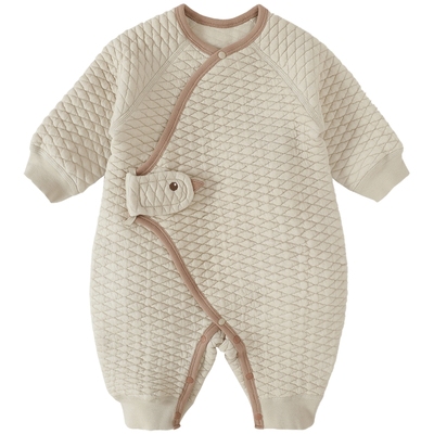 巴厘小猪新生儿冬季连体衣