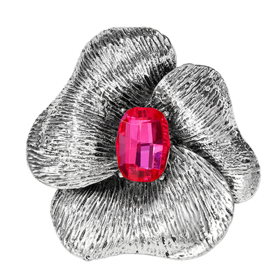 复古黑花秘语胸针别针固定配饰品