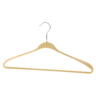 留存道植绒宽肩衣架环保干湿两用防滑轻奢挂大衣毛衣西服