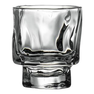 功夫茶具茶器不规则分装咖啡杯单杯日式磨砂透明玻璃杯冷萃小茶杯