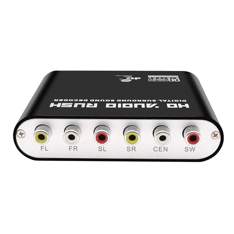 光纤同轴5.1声道电视音频连接RCA