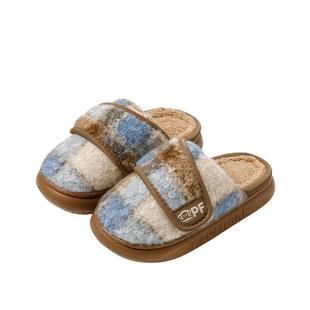 大嘴猴月子鞋女款棉鞋室内家居男士棉拖鞋包跟保暖冬季毛绒拖鞋