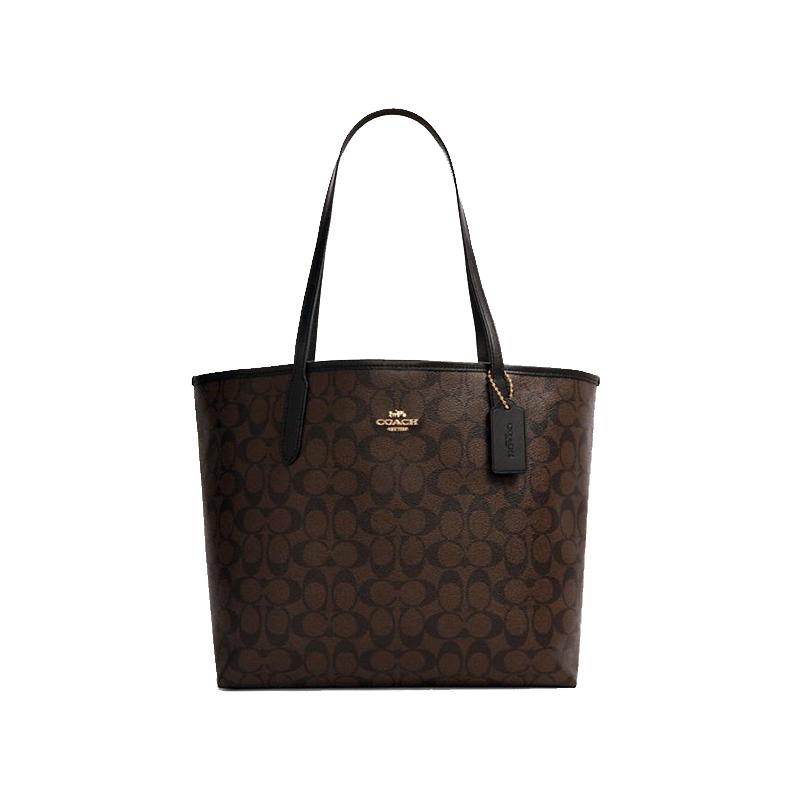 COACH/蔻驰托特包经典标志CITY