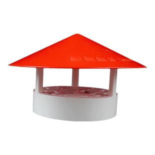 pvc透气帽防雨帽75屋顶排气烟囱筒盖110管道挡雨帽排烟通风口管罩