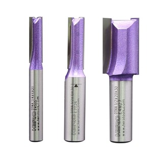 豪锐HERO木工双刃直刀修边机刀头专用开料刀开槽刀锣刀雕刻机铣刀