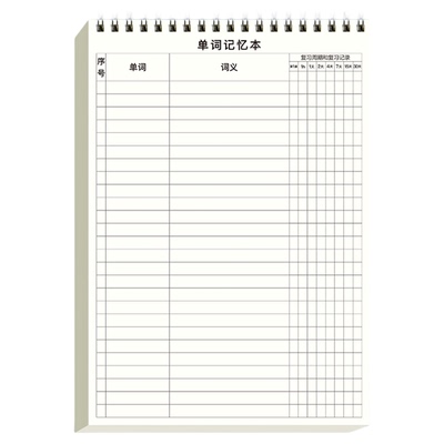 英语单词本记忆艾宾浩斯记忆曲线