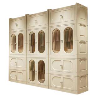 儿童衣柜家用卧室免安装折叠简易衣柜无甲醛宝宝衣柜收纳柜喂养台