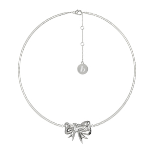 BOONEE半糖系列镶钻大号蝴蝶结项链小众设计轻奢高级感颈链锁骨链