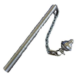 纯钢实战连枷锤大威力便携防身自卫梢子棍成人户外车载破窗打狗棒