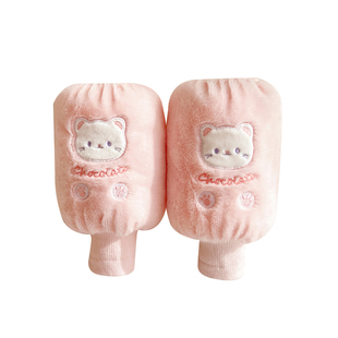 儿童卡通袖套秋冬季新款男女童加绒加厚保暖套袖小女孩羽绒服护袖