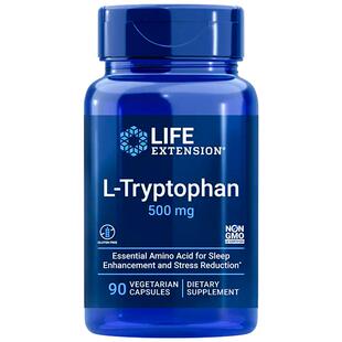 沿寿LIFE美国5-htp色氨酸片gaba褪黑素进口缓解紧张焦虑睡眠片