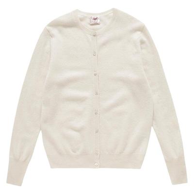 鹿王纯羊绒加厚开衫女士毛衣