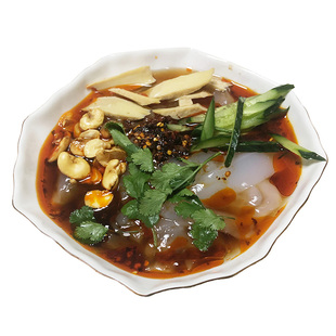 正宗山西大同浑源凉粉特产方便速食送莲花豆调味包即食土豆凉粉坨