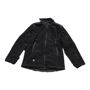 战术汤姆 纯黑色400克防寒保暖抓绒面料夹克外套风衣 秋冬季夹克