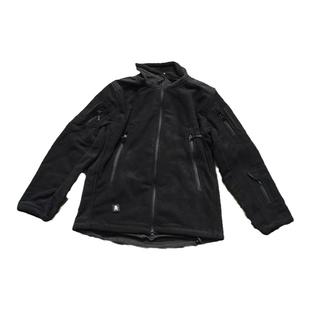 战术汤姆 纯黑色400克防寒保暖抓绒面料夹克外套风衣 秋冬季夹克