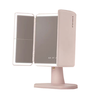 easehold贝壳镜pro温显环绕补光化妆镜台式带灯桌面可折叠梳妆镜