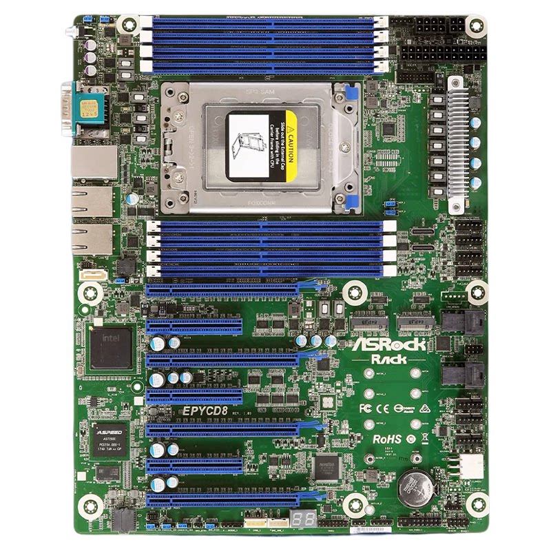 华擎/永擎 EPYCD8单路服务器SP3主板支持AMD霄龙EPYC7001/7002CPU