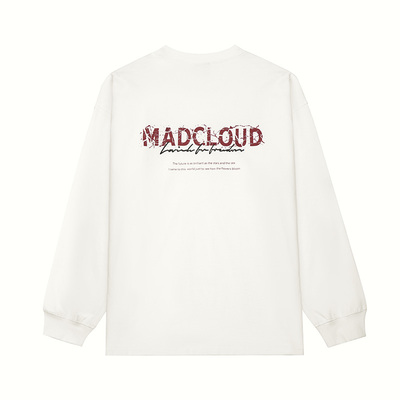 Madcloud美式高街打底长袖T恤男
