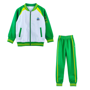 广州番禺区小学生校服长袖秋冬装校服裤套装统一班服加厚拉链外套