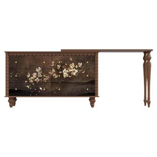 新中式六斗柜中国风装饰卧室收纳储物柜实木梳妆台搭台客厅抽屉柜