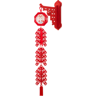 2026马年装饰鞭炮挂饰春节布置过年家用墙上挂件新年喜庆布置用品