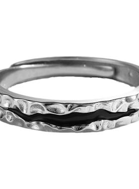 复古男潮戒指ins单身戒嘻哈学生