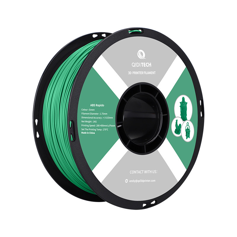 QIDI起迪3D打印机耗材ABS Rapido 1.75mm 1kg 高速打印不堵头不翘边低气味多彩打印高品质 通用3D