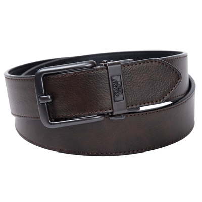 汤米TOMMY男休闲自动扣牛皮皮带