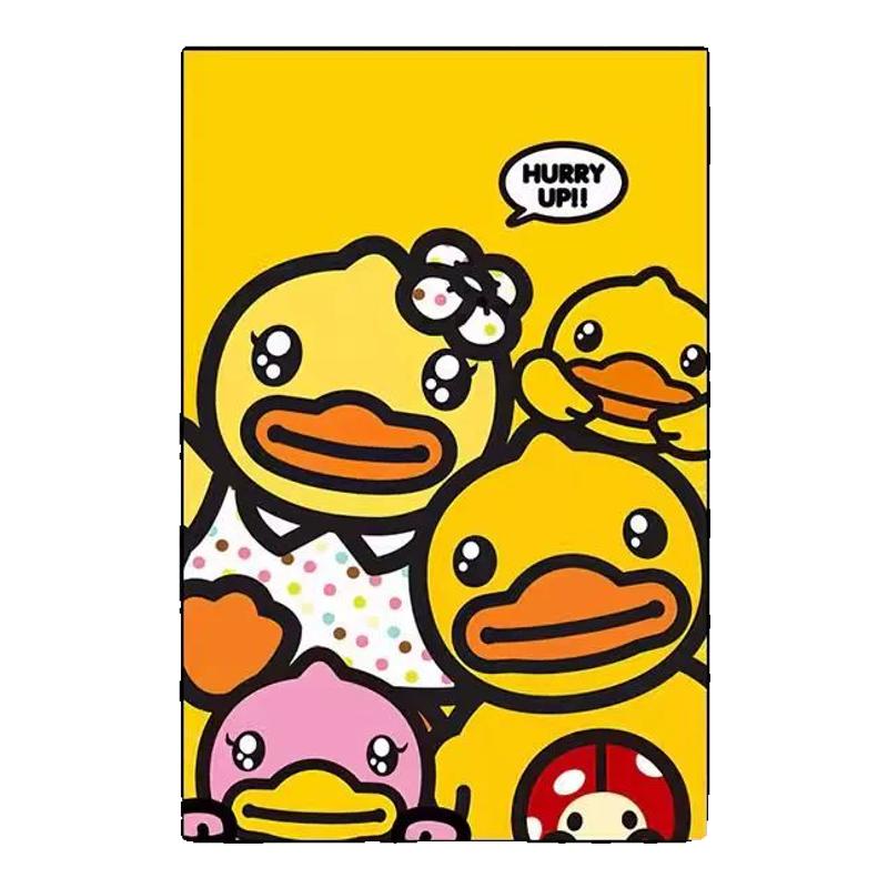 小黄鸭卡通儿童房女孩卧室装饰画
