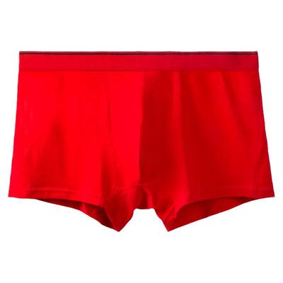 结婚大红色莫代尔牛年肥佬平角裤