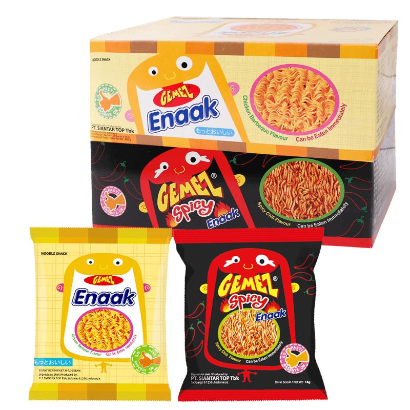 印尼进口 GEMEZ小鸡面干吃面网红零食小吃方便干脆面休闲食品整箱