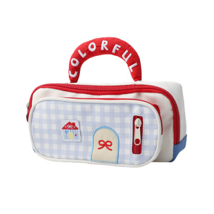 可爱小房子笔袋2026新款女生高颜值初中小学生收纳多层文具铅笔盒