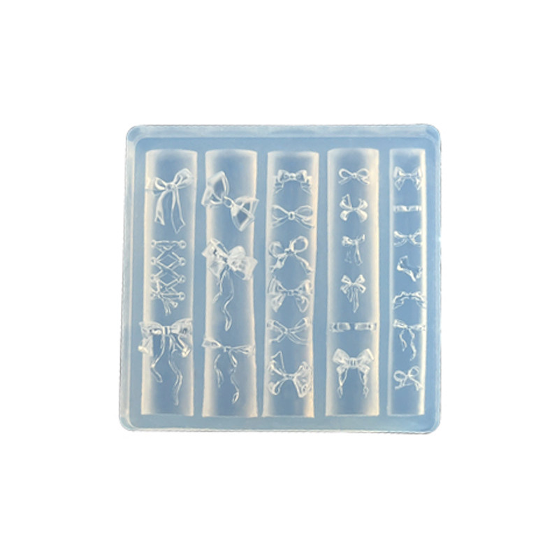 gaoy戈雅美甲硅胶模具网红同款立体浮雕蝴蝶结指甲饰品3D脱模工具
