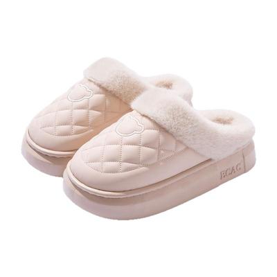 防水棉拖鞋女款2025新款冬季室内