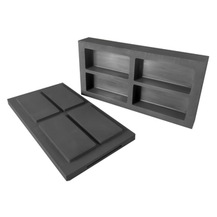 定制加工金块银锭石墨模具配件高纯耐高温元宝首饰熔炼多孔石墨槽