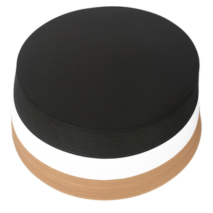 圆卡纸 圆形卡纸 黑白卡纸 圆形牛皮纸手工绘画黑色白色硬卡纸