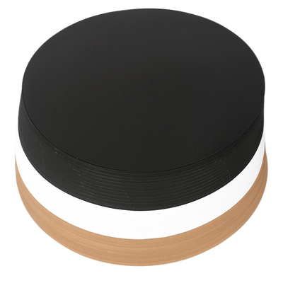 圆卡纸圆形黑白皮手工绘画