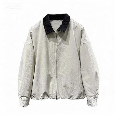 2026春秋男士简约翻领保暖夹克