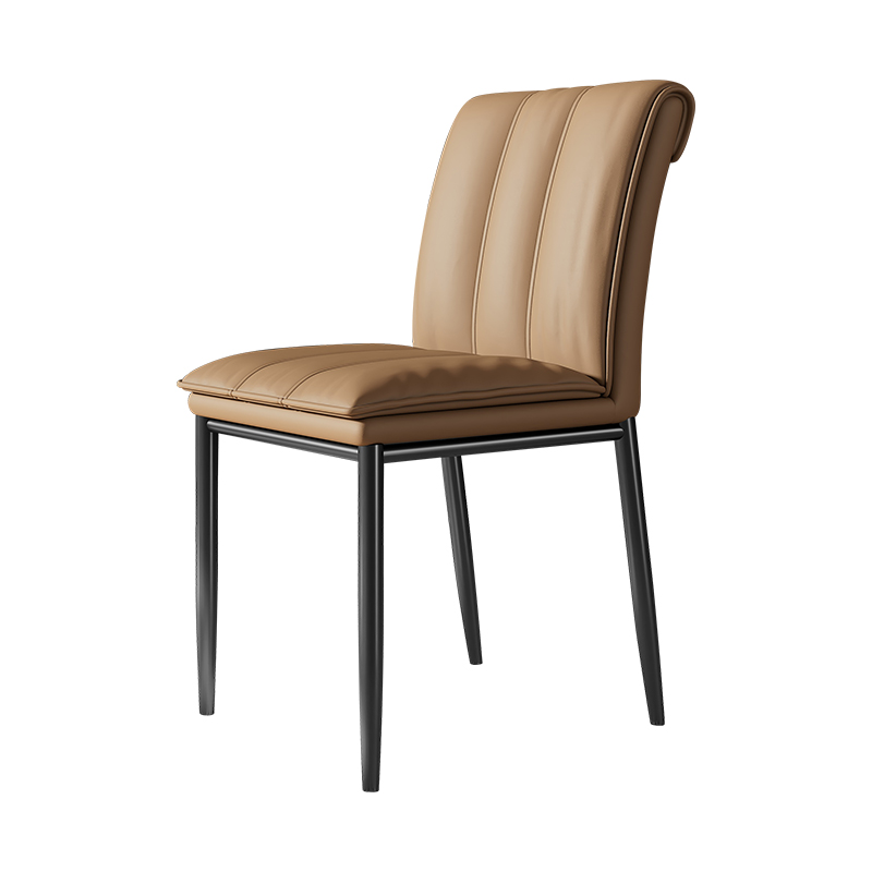 意式轻奢餐椅家用现代简约极简高级感北欧酒店书桌椅餐桌靠背椅子