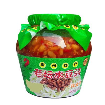 贵州特产乡下妹老坛水豆豉农家自制原味豆食小吃风味凉拌调料610g