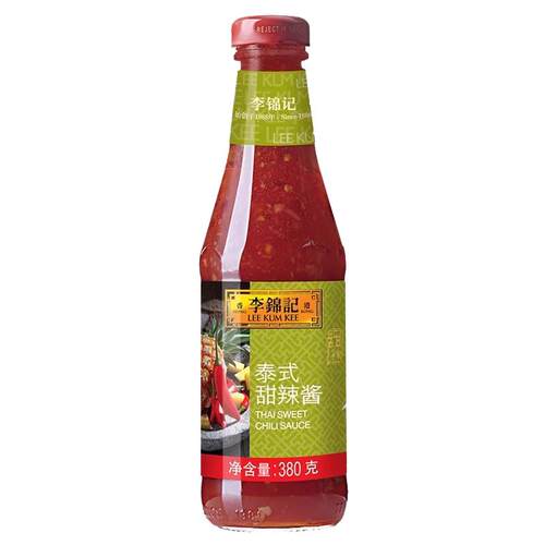 李锦记泰式甜辣酱380g瓶装0添加低脂调味手抓饼披萨薯条炸鸡家用