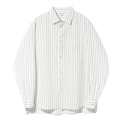 MANUFACTURE 肌理感条纹长袖衬衫