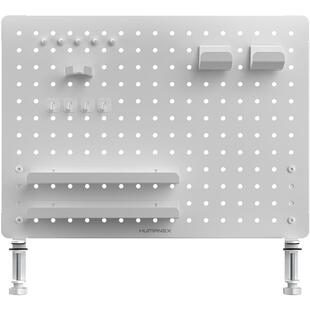 松能X白色金属洞洞板置物架立式AX9W配件免打孔宿舍电脑桌面改造